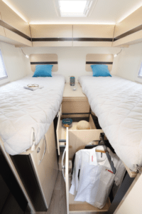 Twin beds in motorhomes