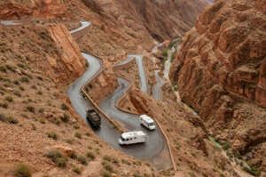 The Dades gorges in a camper van