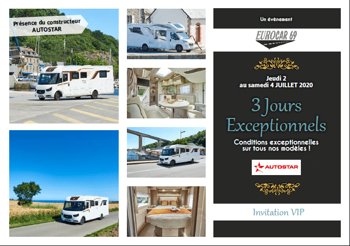 PORTES-OUVERTES CAMPING-CAR|SALON DU CAMPING-CAR A BRIGNOLES|3 JOURS VIP AUTOSTAR CAMPING-CAR 69|portes ouvertes ccamping-cars 69